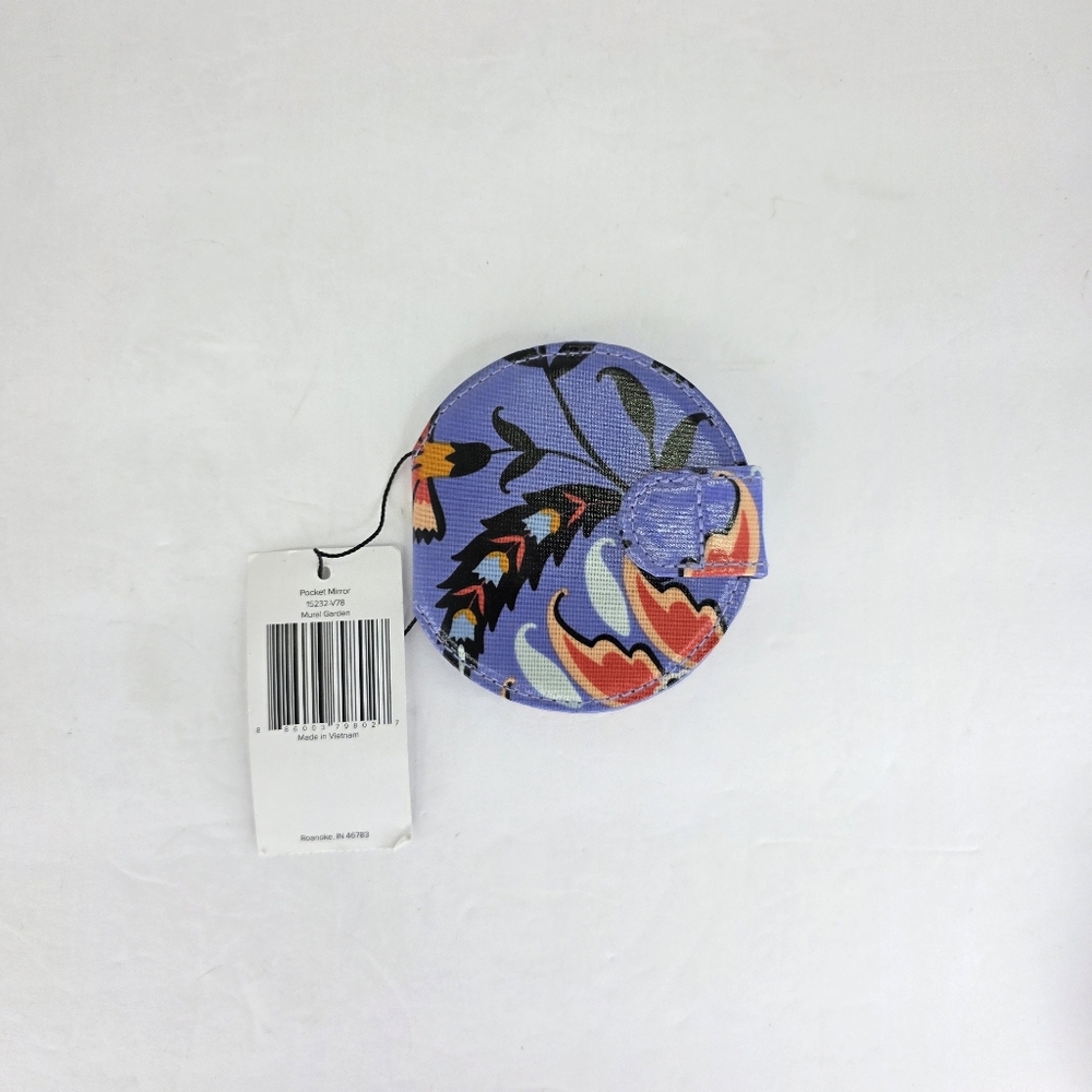 3 NWT Vera Bradley Compact Pocket Mirror Cosmetic Double Sided Snap Closure - Picture 4 of 13